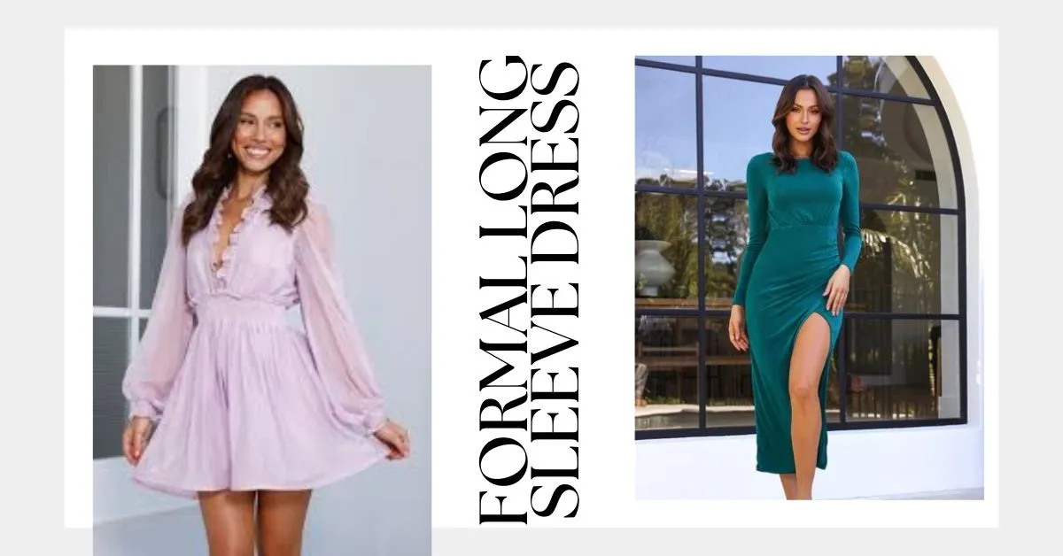 Formal Long Sleeve Dress