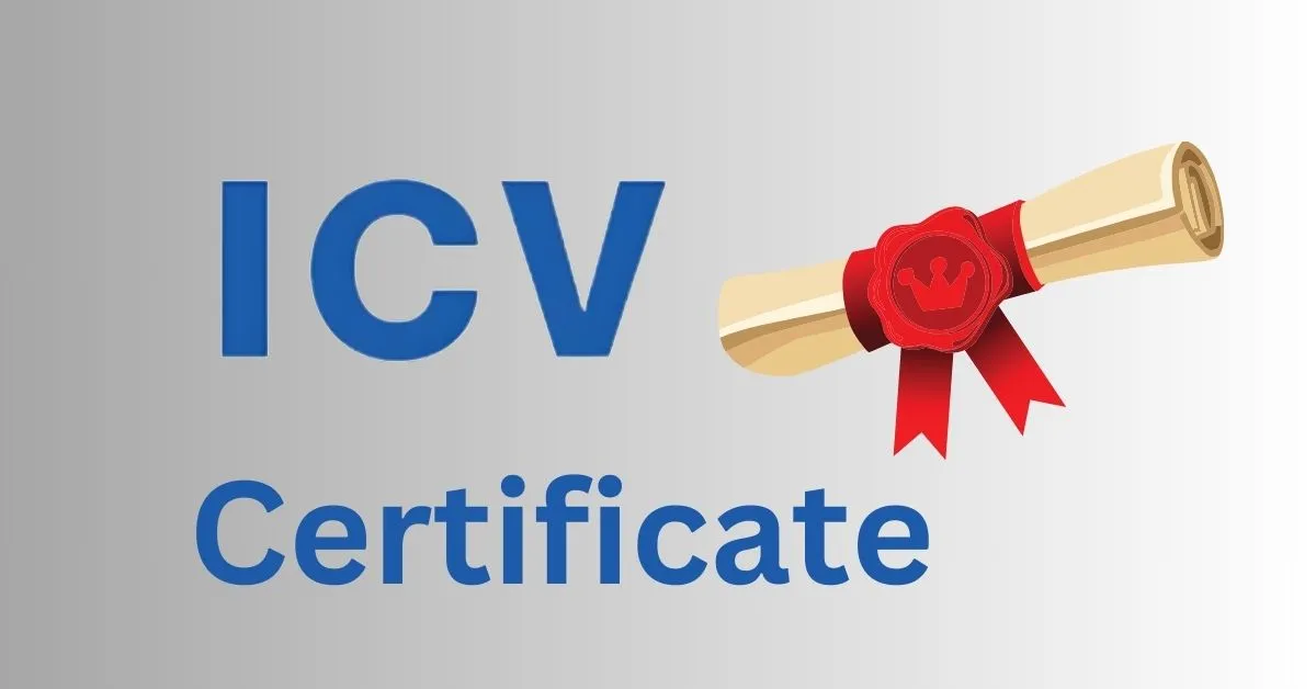 ICV Certificate
